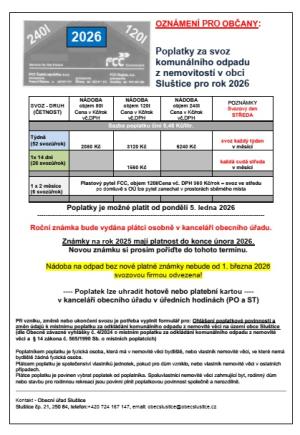 Informace pro občany - ceny TKO 2026