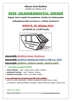 svoz velkoobjemového odpadu